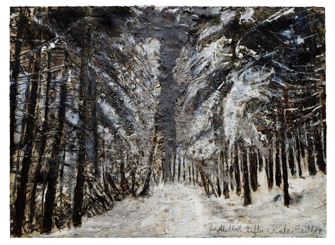 Anselm Kiefer: Pro Adalberta Stiftera: Kočičí stříbro, 2016 až 2017.