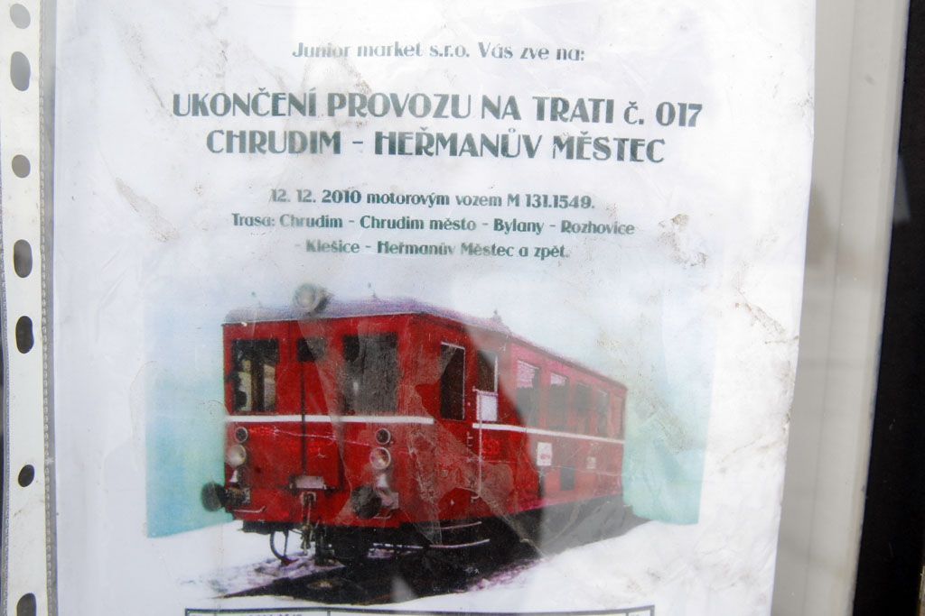 Konec provozu na trati Heřmanův městec- Chrudim