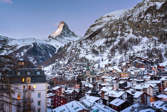 Zermatt, Švýcarsko, hory