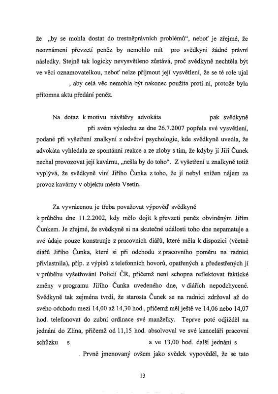 Usneseni o zastavení trestního stíhání - strana 13