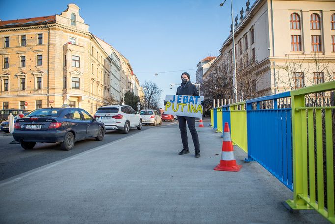 Ozvěny válečného konfliktu v Praze, jak je zachytil fotograf Hospodářských novin Honza Mudra. 2. 3. 2022