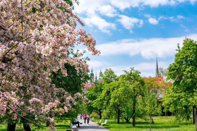 Vojanovy sady na Malé Straně v Praze 1