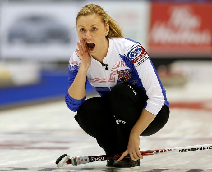 Česká curlerka Tereza Plíšková na MS 2014