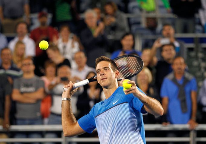 Juan Martin del Potro při svém návratu v Delray Beach