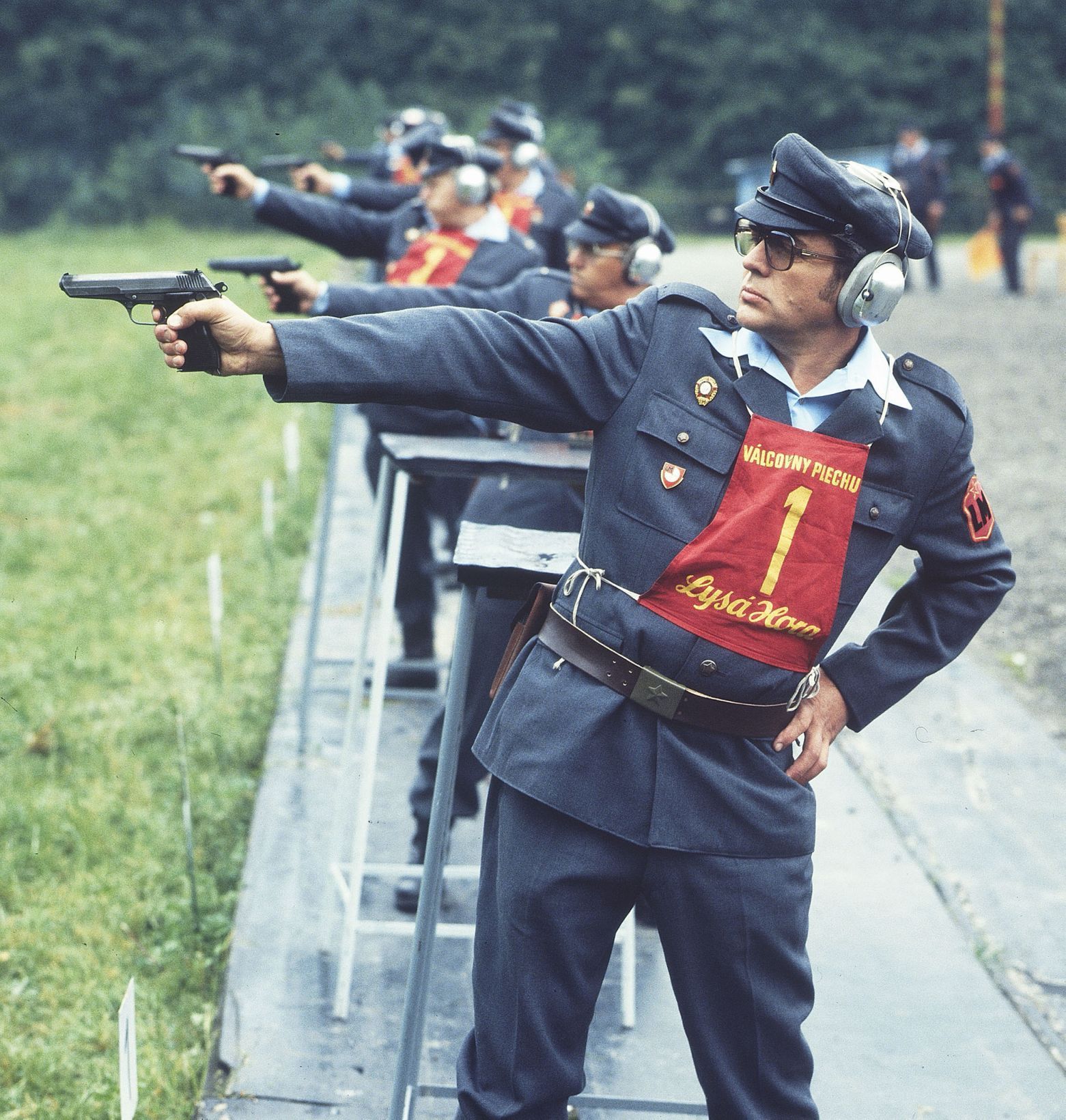 Lidové milice střelecká soutěž Frýdek-Místek 1984