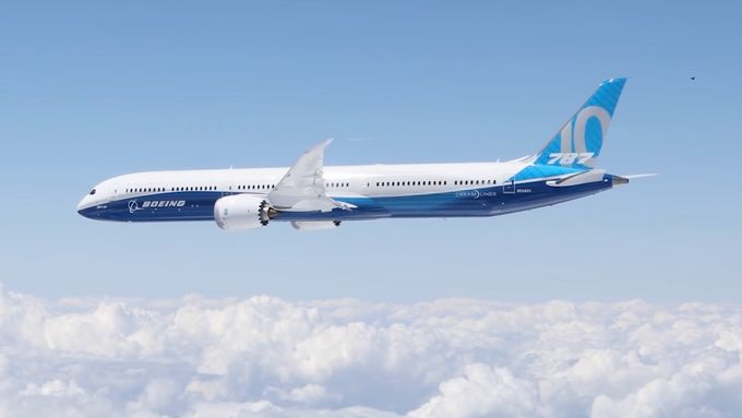 Nový Boeing 787-10 Dreamliner zvládl testovací let.