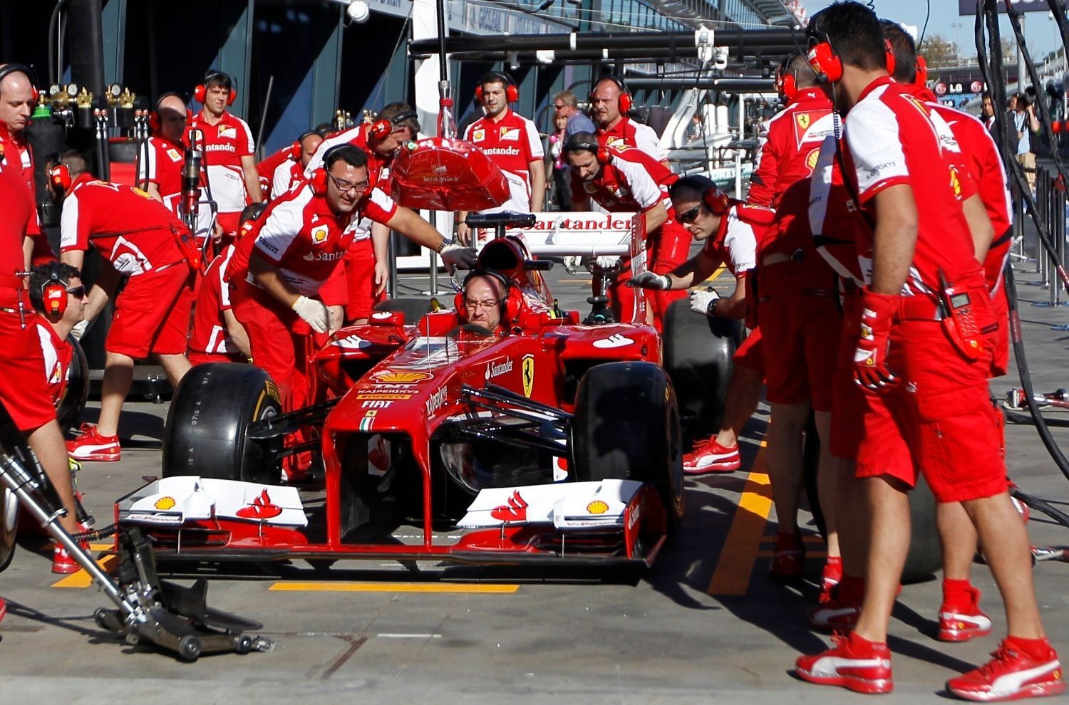 Formule 1: Ferrari, mechanici