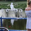 Festival Umění ve městě 2018 - sochy ve městech jižních Čech, projekce na Temelíně