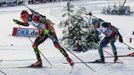 SP biatlonu,. Hochfilzen, stíhačka M: Ondřej Moravec (49) a Carl Johan Bergman