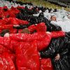 Choreo fanoušků Slavie oslavující 130 let klubu během zápase EKL Slavia Praha - Sivasspor