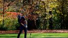 Golf - The Masters - Augusta National Golf Club - Augusta, Georgia, U.S. - November 12, 2020 Jordan Spieth of the U.S. in action on the 11th during the first round REUTER