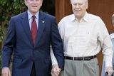 S prezidentem Bushem v Rancho Mirage.