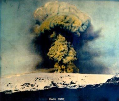 Erupce sopky Katla v roce 1918