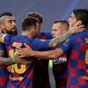 Barcelona slaví gól ve čtvrtfinále LM Barcelona - Bayern