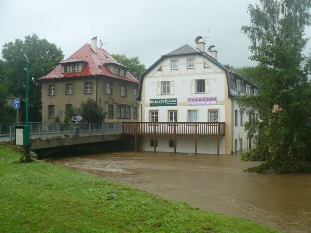 Povodně srpen 2010 - Mníšek