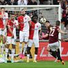 Lukáš Haraslín dává gól v zápase 2. kola nadstavby F:L Sparta - Slavia