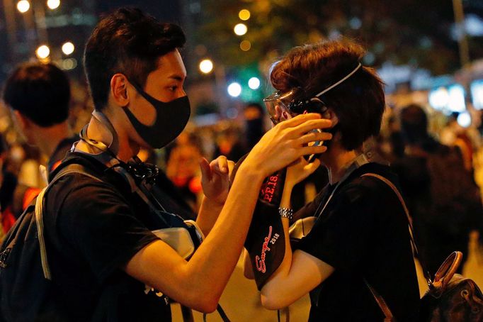 Protesty v Hongkongu