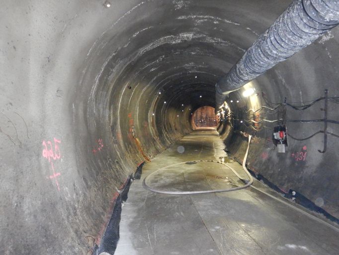 Geologický průzkum pro metro D - lokalita OL1 na rohu ulic Na Strži a Antala Staška.