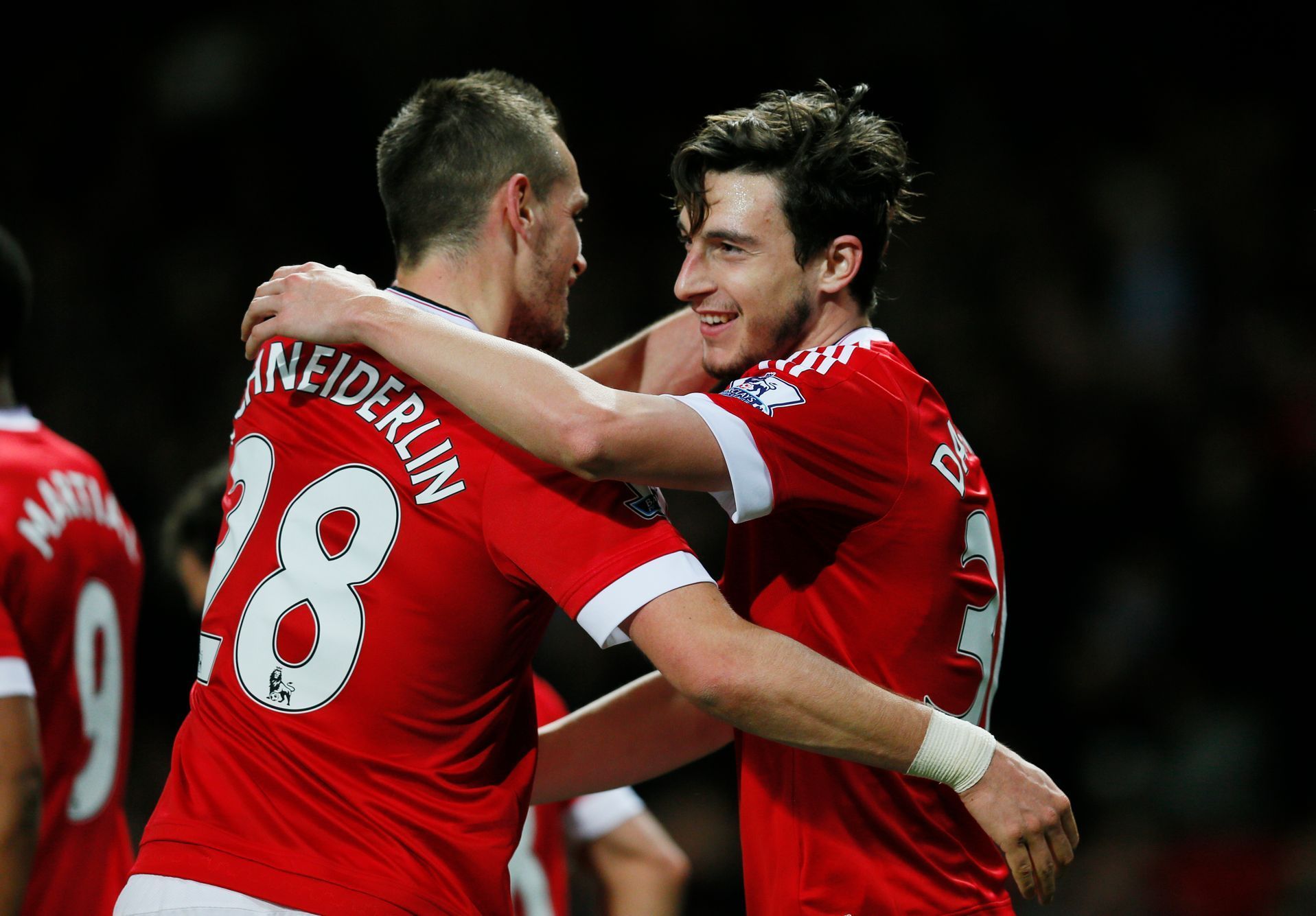 Matteo Darmian slaví gól Manchesteru United