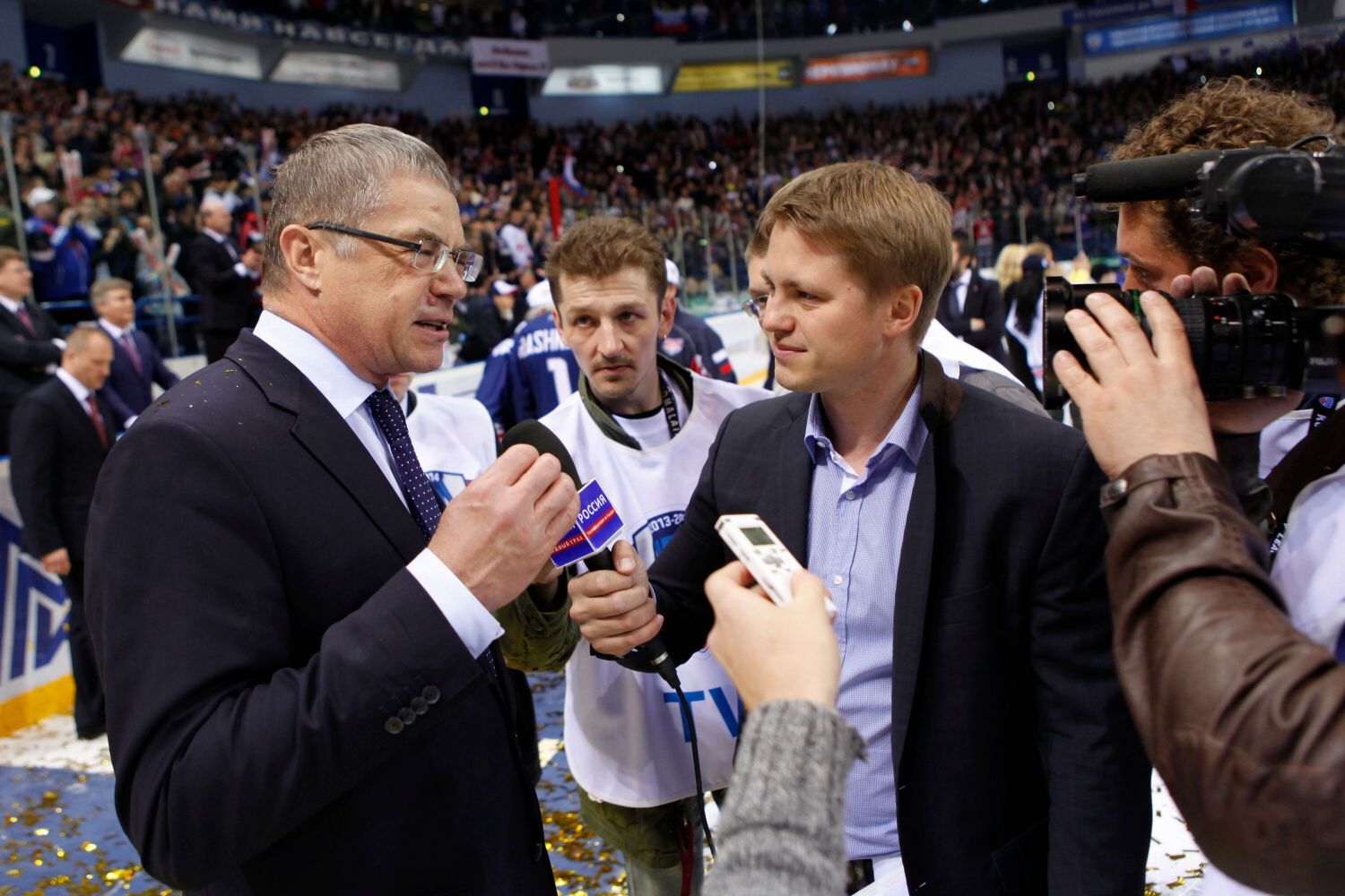 7. finále KHL, Magnitogorsk-Lev: Alexander Medveděv, prezident KHL