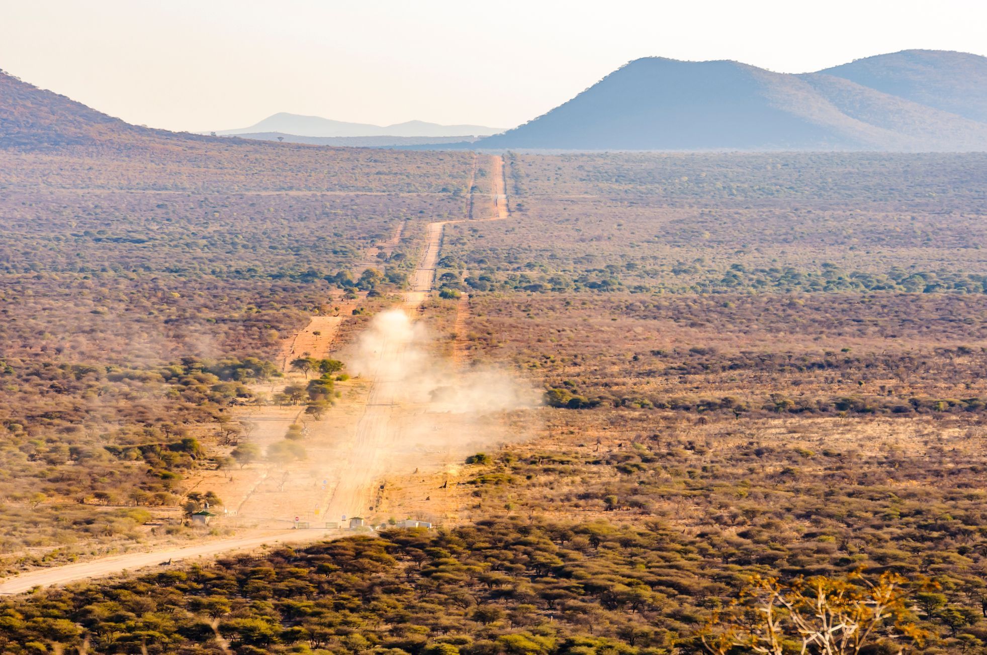 Poušť Kalahari, jižní Afrika