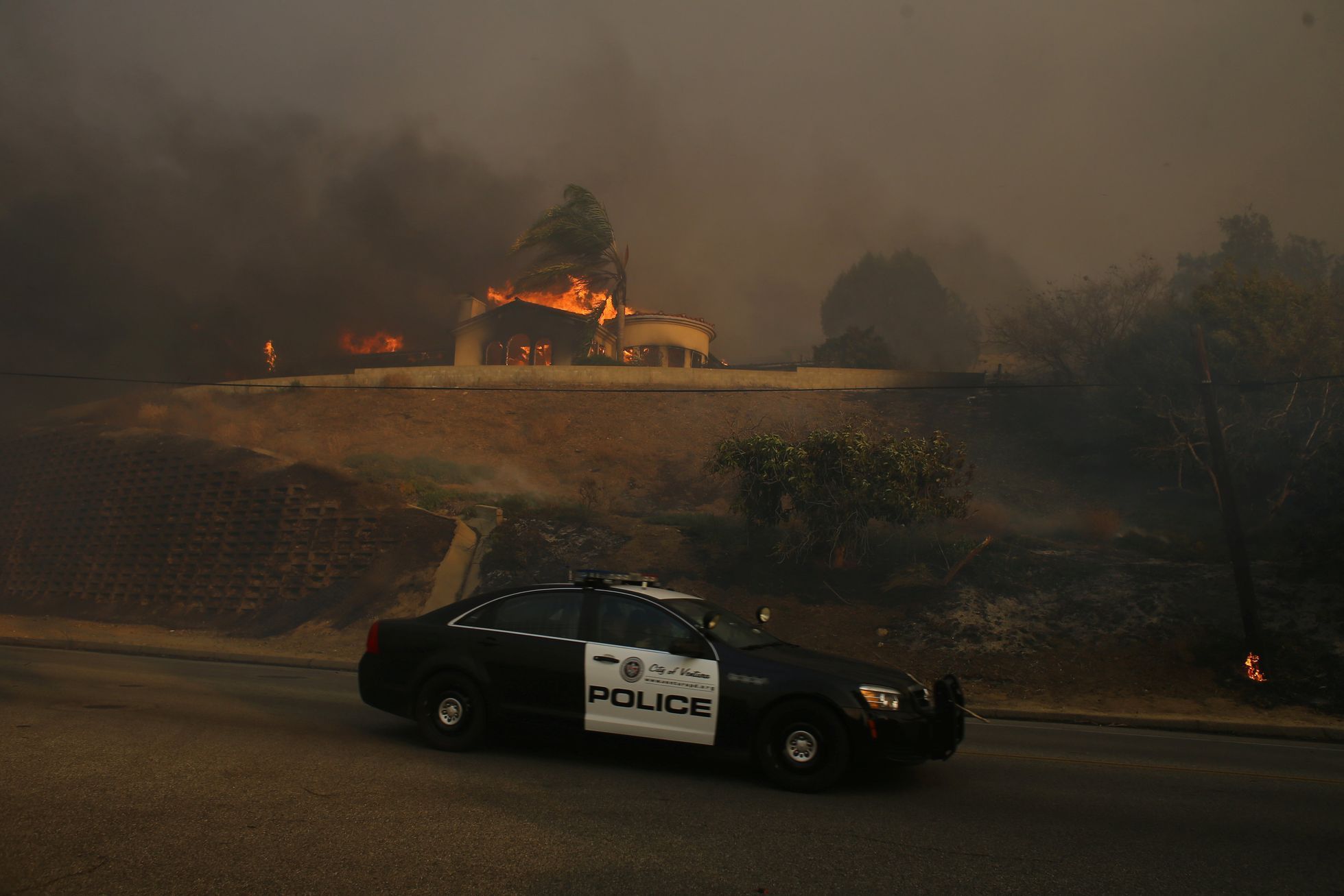 Požáry v Kalifornii, prosinec 2017