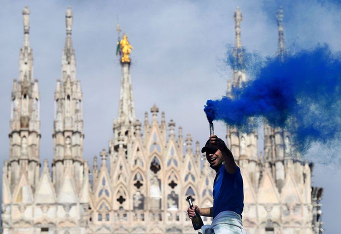 Takto slavili fanoušci Interu Milán scudetto, titul v italské Serii A