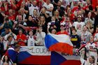 Čeští fanoušci v zápase MS 2024 Česko - Kanada