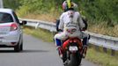 Motocyklový jezdec Karel Abraham z České republiky na GP České republiky v Brně 2011.