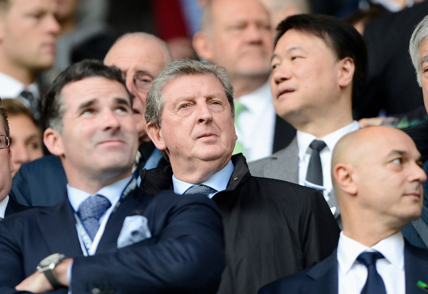 Fotbalový manažer anglické reprezentace Roy Hodgson v utkání anglické Premier League 2012/13 Chelsea proti Tottenhamu.