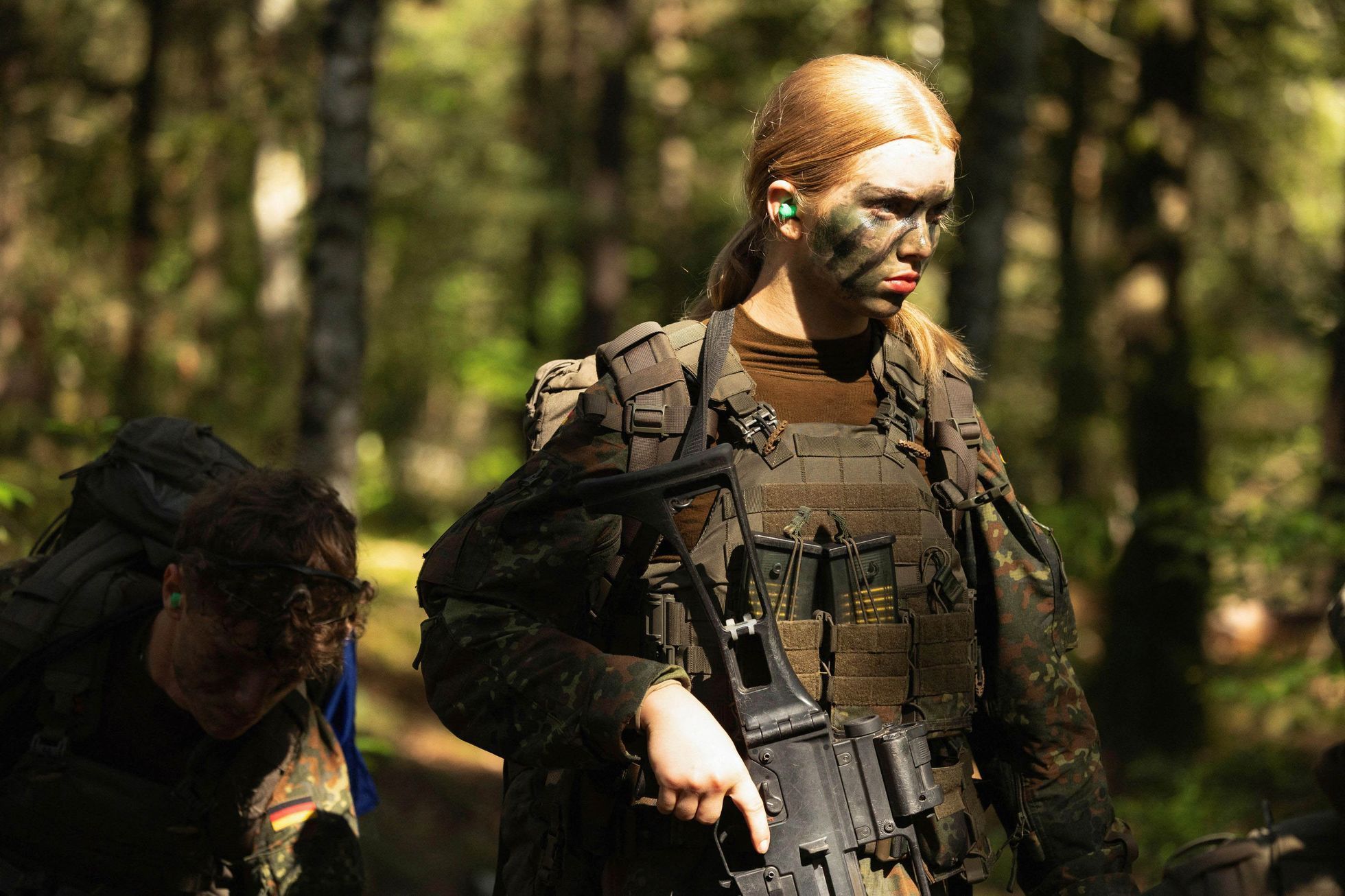 Německo, Bundeswehr, výcvik, pěchota, branci, armáda