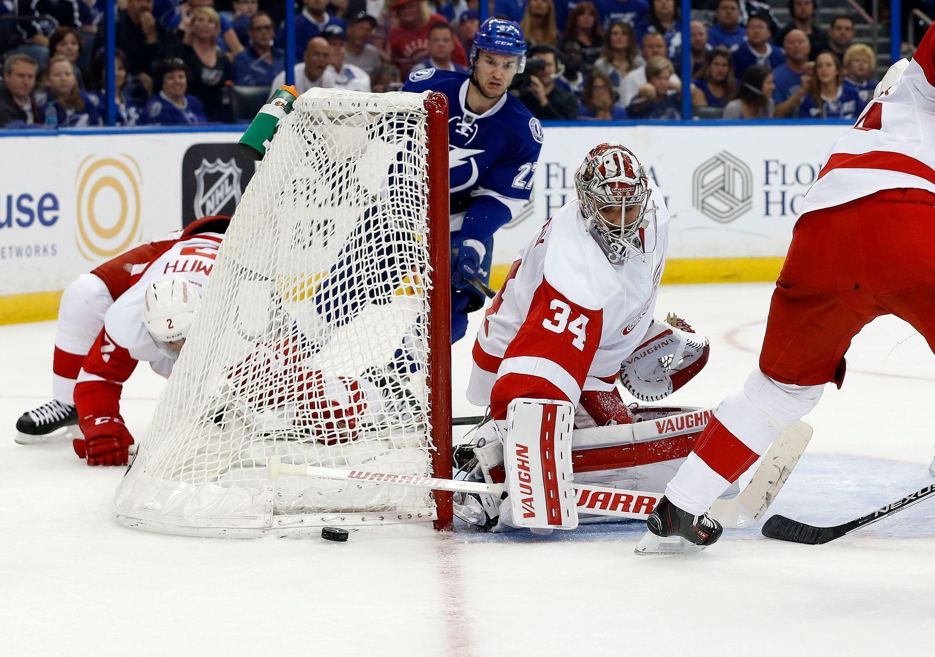 NHL: Stanley Cup Playoffs-Detroit Red Wings at Tampa Bay Lightning, Petr Mrázek