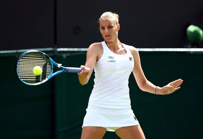 Karolína Plíšková v prvním kole Wimbledonu 2019