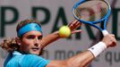 Tennis - French Open - Roland Garros, Paris, France - June 1, 2019. Greece's Stefanos Tsitsipas in action during his third round match against Serbia's Filip Krajinovic.