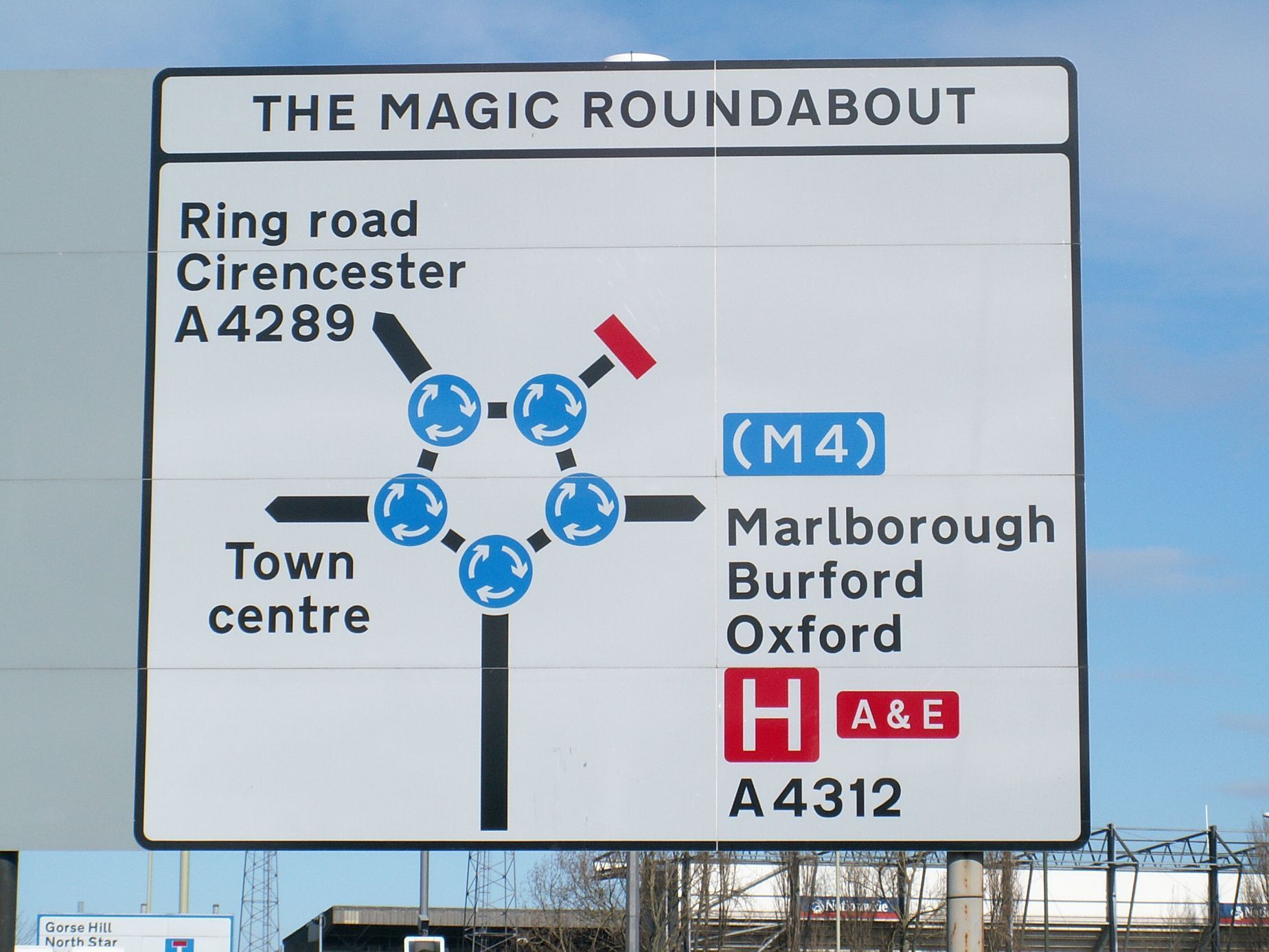Magic Roundabout Swindon kruhový objezd