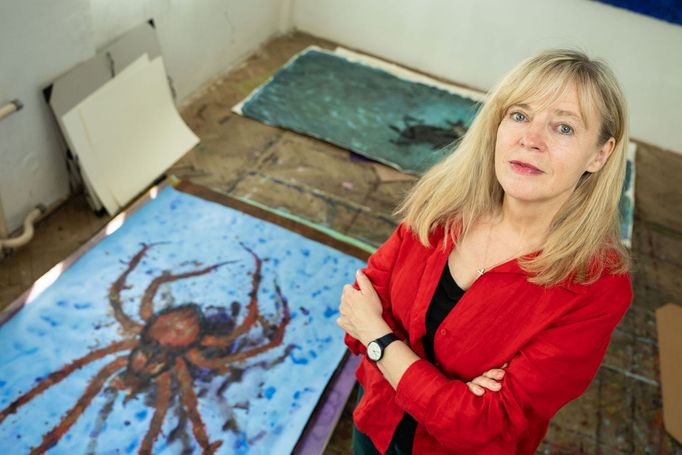 Inspirací malířky Eriky Bornové se stal i pavouk.