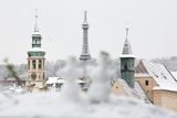 V Praze, jakož i jinde v Česku, napadl sníh.