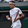 Roger Federer ve čtvrtfinále Wimbledonu 2015