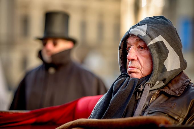 Protest fiakristů v Praze objektivem Richarda Horáka