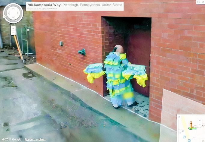 Reprofoto (výřez) z mapovací 3D služby Google Street View, kterou provozuje již přes 15 let americká společnost Google LLC.