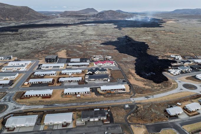 Sopečná erupce na Islandu.