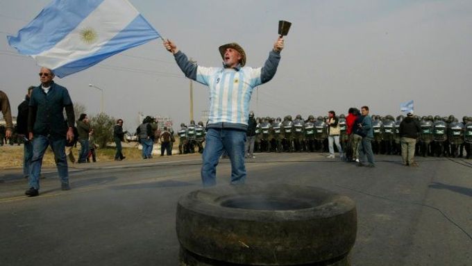 Farmáři tvrdí, že bojují za lepší Argentinu...