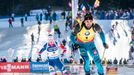 Závod s hromadným startem mužů v Anterselvě. Martin Fourcade