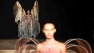 Modelky předvádějí na molu kreace, které v sobě nesou prvky fyziky a biologie; některé šaty v kolekci reagují na pohyb a světlo, čímž vytvářejí dojem živoucího organismu.