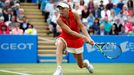 Caroline Wozniacká ve finále turnaje v Eastbourne.