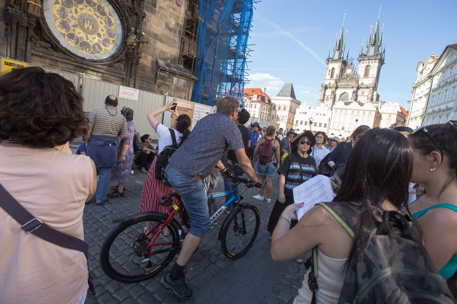 Protest proti zákazu jízdních kol v pěších zónách na Praze 1, sdružení Auto*Mat