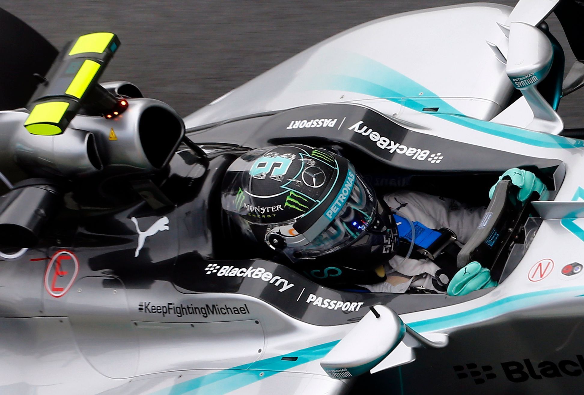 Nico Rosberg při tréninku na VC Brazílie 2014