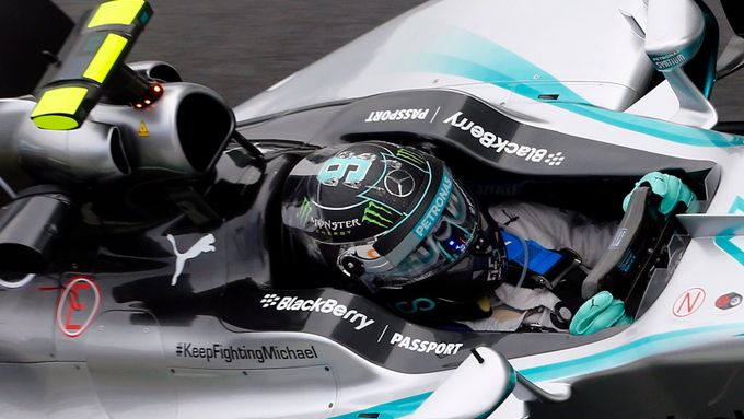 Nico Rosberg odstartuje v Brazílii z prvního místa.