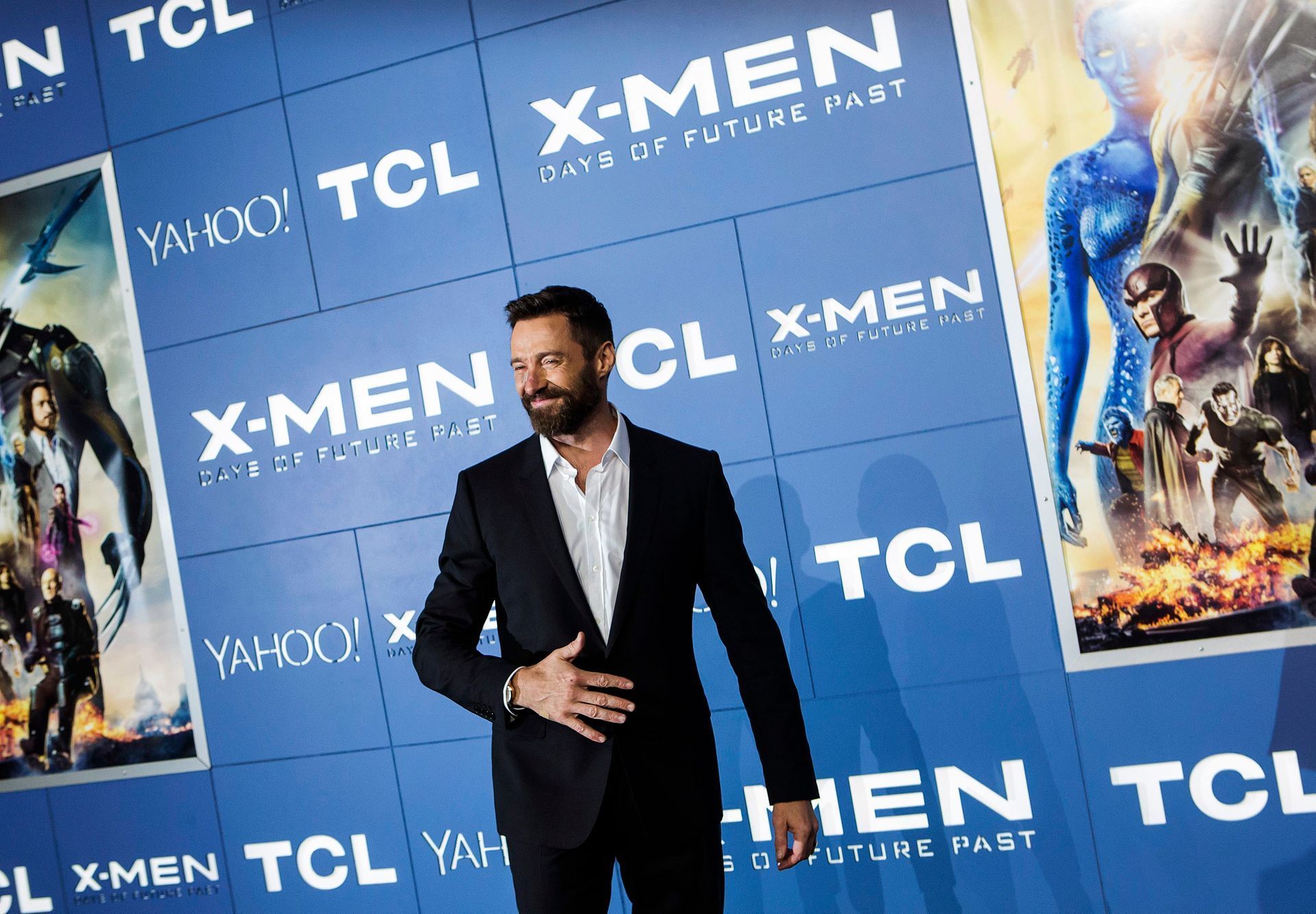 Australian actor Hugh Jackman attends the &quot;X-Men: Days of Future Past&quot; world movie premiere in New York