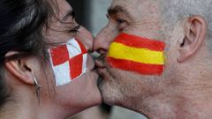 Fanoušci na Euru 2024: Chorvatsko a Španělsko